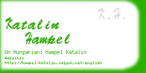 katalin hampel business card